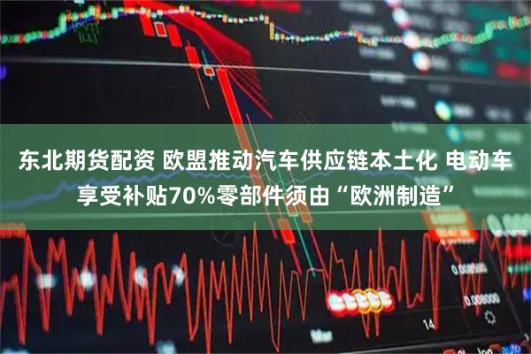 东北期货配资 欧盟推动汽车供应链本土化 电动车享受补贴70%零部件须由“欧洲制造”